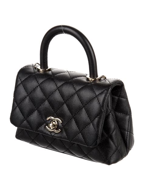 chanel coco mini handle bag|Chanel coco bag price.